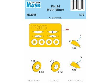 1/72 DH.94 Moth Minor MASK