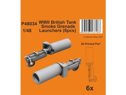 1/48 WWII British Tank Smoke Grenade Launchers