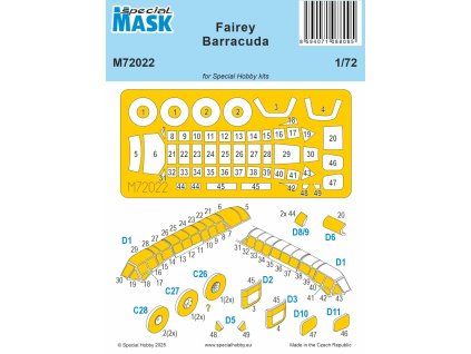 1/72 Fairey Barracuda MASK