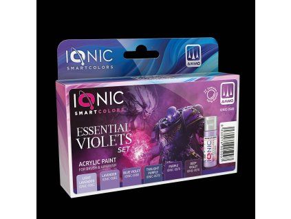 IONIC Essential Violets Set - 6 Ionic Smart acrylic colors