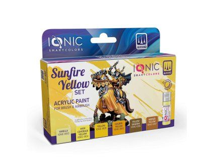 IONIC Sunfire Yellow Set - 6 Ionic Smart acrylic colors