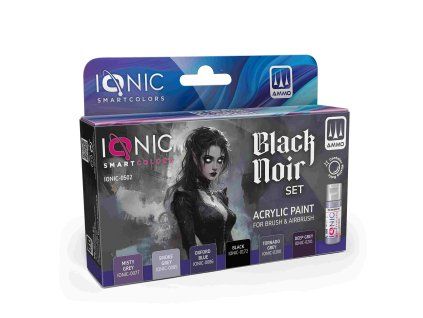 IONIC Black Noir Set - 6 Ionic Smart acrylic colors