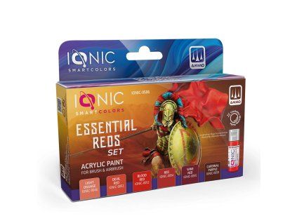 IONIC Essential Reds Set - 6 Ionic Smart acrylic colors