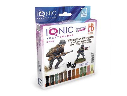 Waffen SS Uniforms and Eichenlaubmuster (Oak Leaf) Camouflage - 12 Ionic Smart acrylic colors