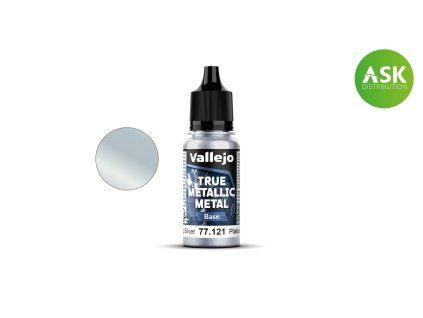 Vallejo True Metallic Metal 77121 Sterling Silver Base (18 ml)