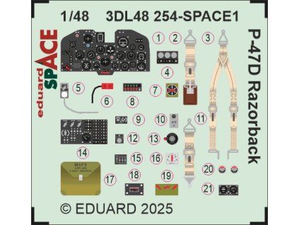 P-47D Razorback SPACE 1/48 recommended for MINIART