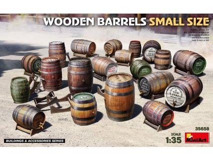 1/35 Wooden Barrels Small Size