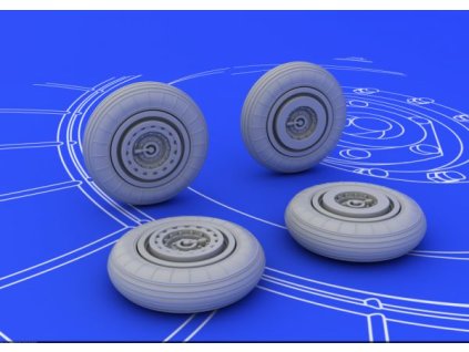 MiG-15 wheels  1/72 recommended for EDUARD