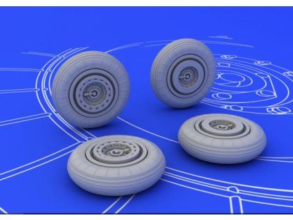 MiG-15 wheels 1/72 recommended for EDUARD