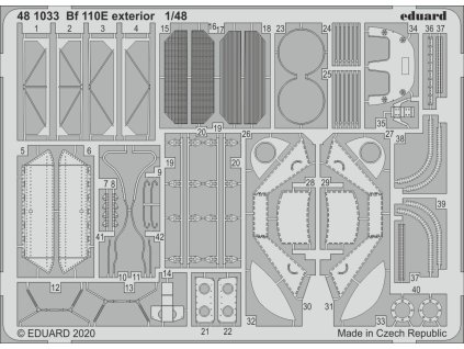 1/48 Bf 110E exterior for DRAGON kit