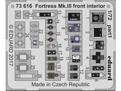 1/72 Fortress Mk.III front interior for AIRFIX kit