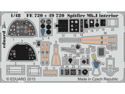 1/48 Spitfire Mk.I interior S.A