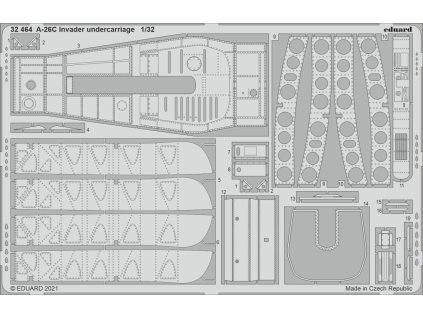 1/32 A-26C Invader undercarriage for HOBBY BOSS kit