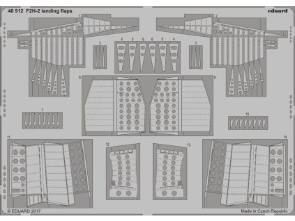 1/48 F2H-2 landing flaps for KITTYHAWK kit