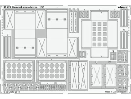 1/35 Hummel ammo boxes for TAMIYA kit