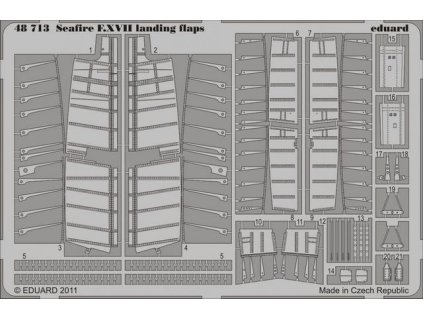 1/48 Seafire F.XVII landing flaps for AIRFIX kit