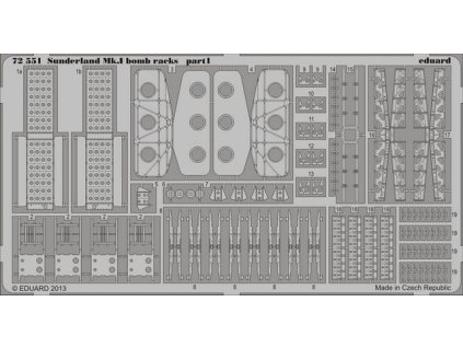1/72 Sunderland Mk.I bomb racks for ITALERI kit