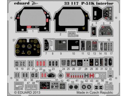 1/32 P-51K interior S.A. for TAMIYA kit