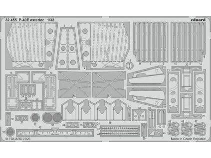 1/32 P-40E exterior for TRUMPETER kit - Eduard 1