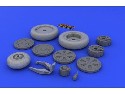 MiG-21 wheels 1/48 recommended for EDUARD