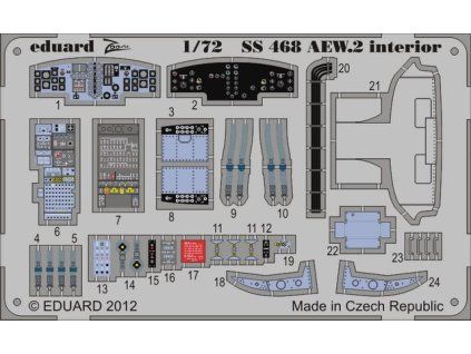 1/72 Sea King AEW.2 interior S.A. for CYBER HOBBY kit