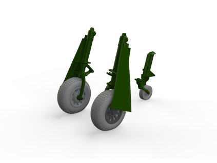 P-51D wheels block tread 2 1/48 recommended for EDUARD