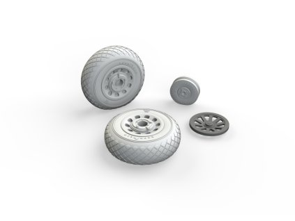 P-51D wheels diamond tread 1/48 recommended for EDUARD