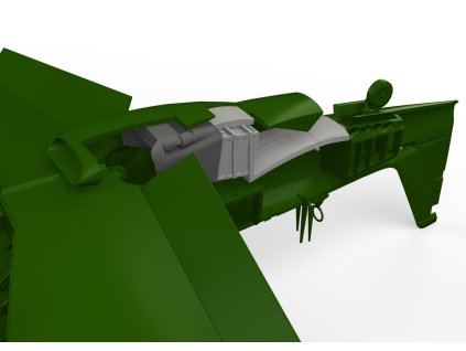 P-51D/K radiator PRINT 1/48 recommended for EDUARD