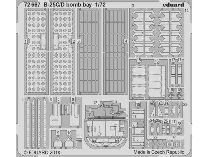 1/72 B-25C/D bomb bay for AIRFIX kit
