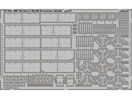1/35 IDF Merkava Mk.IIID armour shields for HOBBY BOSS kit