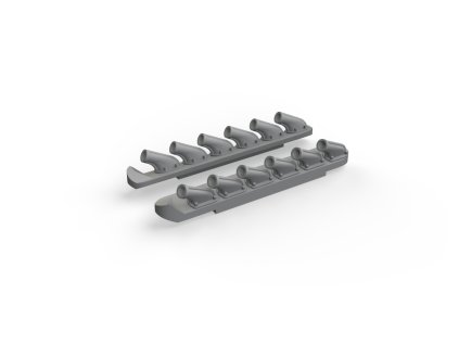 P-51B/C exhausts stacks PRINT 1/72 recommended for ARMA HOBBY