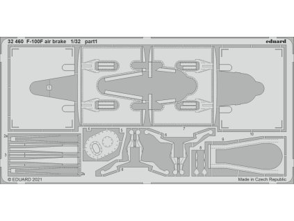1/32 F-100F air brake for TRUMPETER kit
