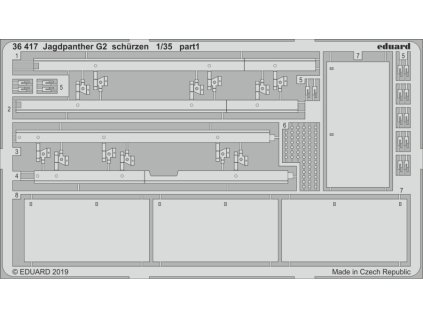 1/35 Jagdpanther G2 schurzen for TAKOM kit