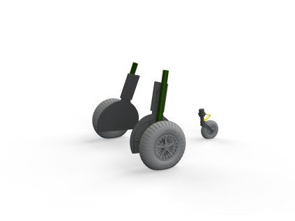 1/32 Bf 108 wheels spoked for EDUARD kit