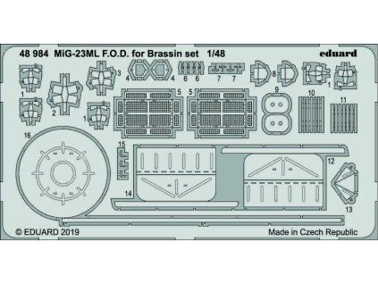 1/48 MiG-23ML F.O.D. for Brassin set for EDUARD kit