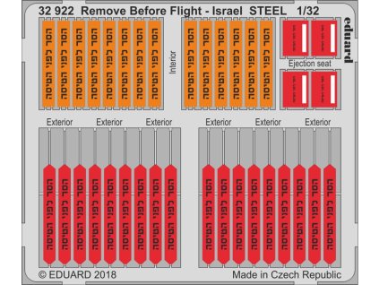 1/32 Remove Before Flight - Israel STEEL
