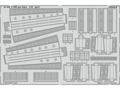 1/32 P-40E gun bays for TRUMPETER kit