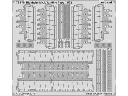 1/72 Blenheim Mk.IV landing flaps for AIRFIX kit