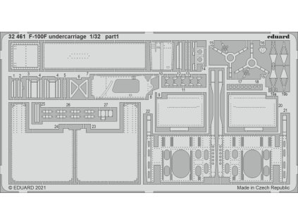 1/32 F-100F undercarriage for TRUMPETER kit