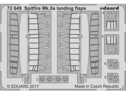 1/72 Spitfire Mk.IIa landing flaps for REVELL kit