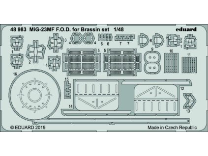1/48 MiG-23MF F.O.D. for Brassin set  for EDUARD kit