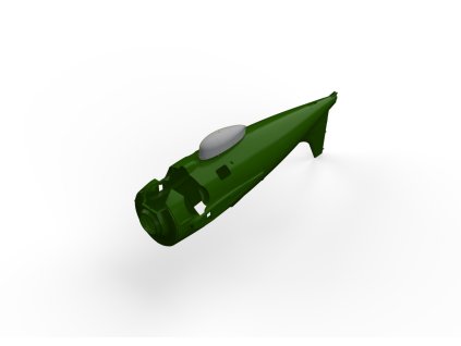 F4F 42gal ventral drop tank PRINT 1/48 recommended for EDUARD