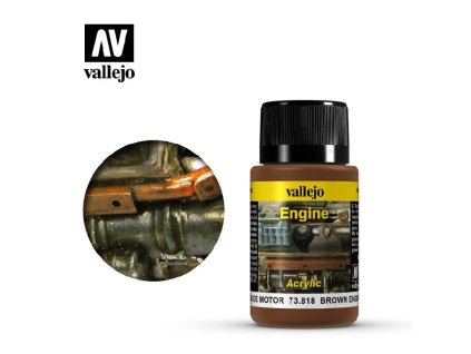 Vallejo Weathering Effects 73818 Brown Engine Soot (40ml)