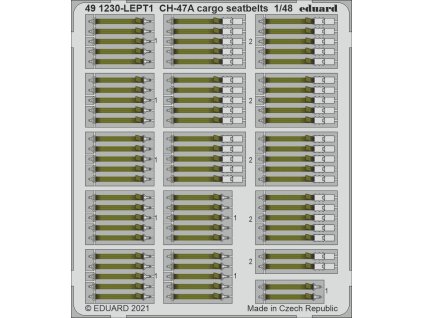 1/48 CH-47A cargo seatbelts for HOBBY BOSS kit