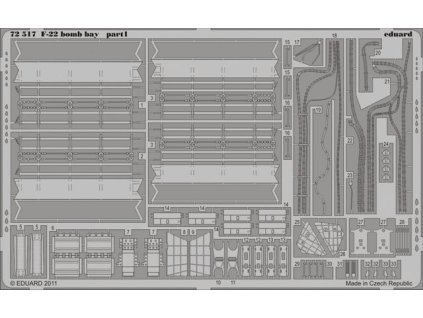 1/72 F-22 bomb bay for FUJIMI kit