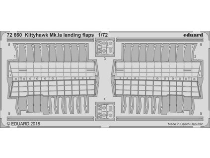 1/72 Kittyhawk Mk.Ia landing flaps for SPECIAL HOBBY kit