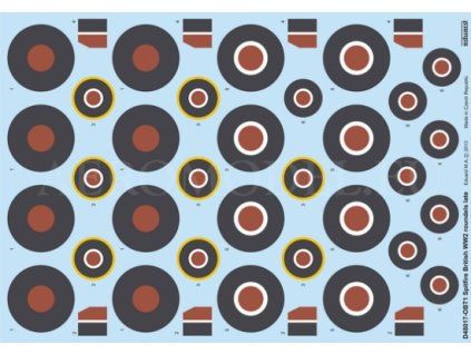 Spitfire British WWII Roundels Late 1/48