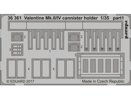 1/35 Valentine Mk.II/IV cannister holder for TAMIYA kit
