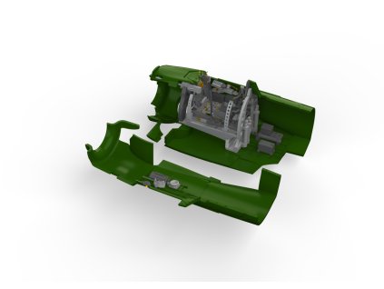 A6M3 cockpit PRINT 1/48 recommended for EDUARD