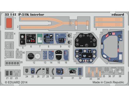1/32 P-51K interior S.A. for DRAGON kit